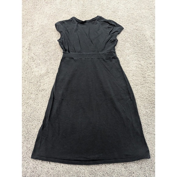 Boden Shift Dress‎ Womens Size 8L Black Faux Wrap - Picture 6 of 7